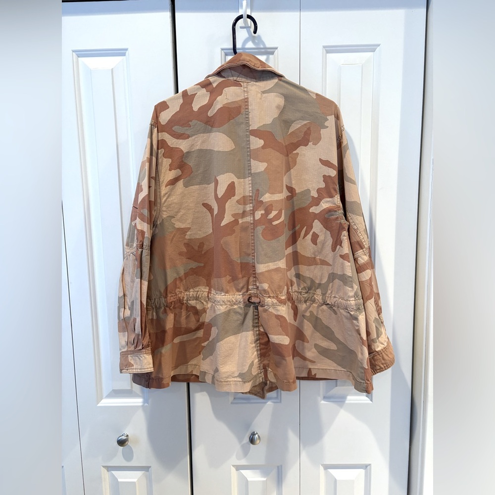 Free People "Seize the Day" Camo Military Jacket.  Size Small. - Picture 3 of 15